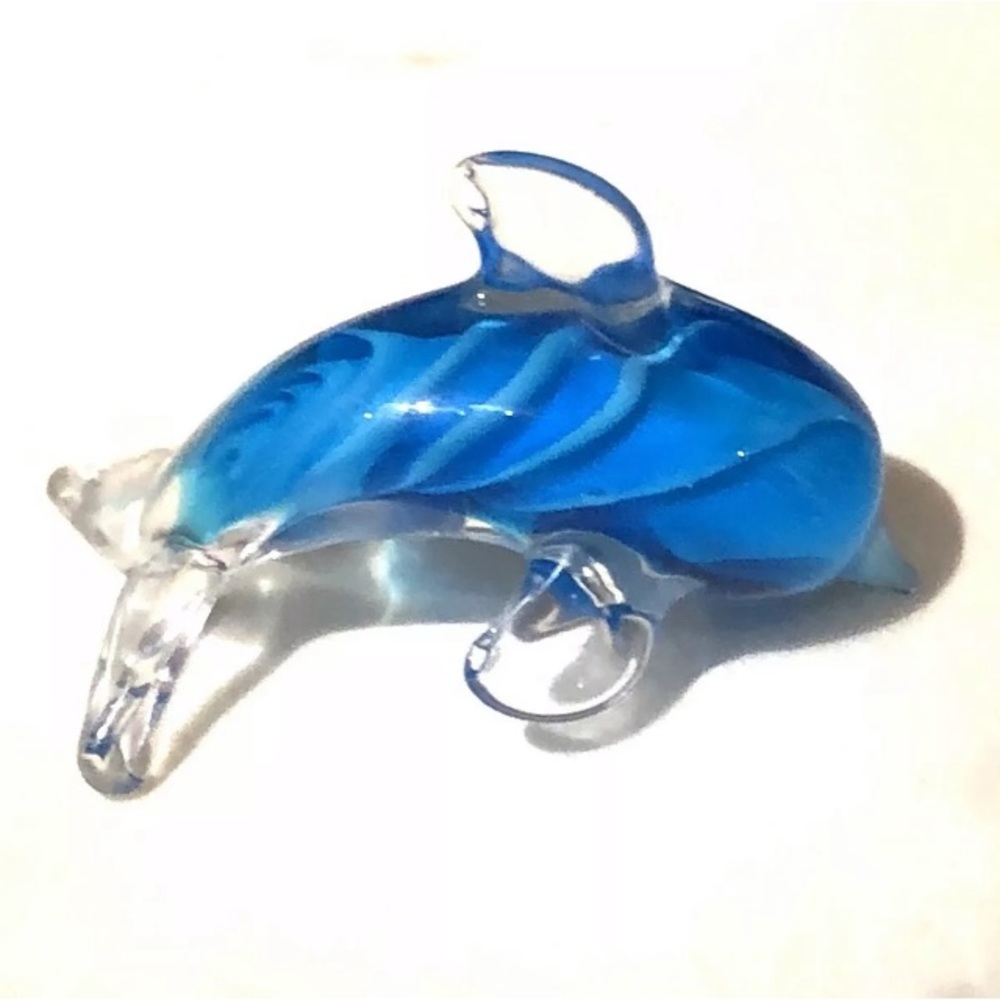 GCA hand blown dolphin